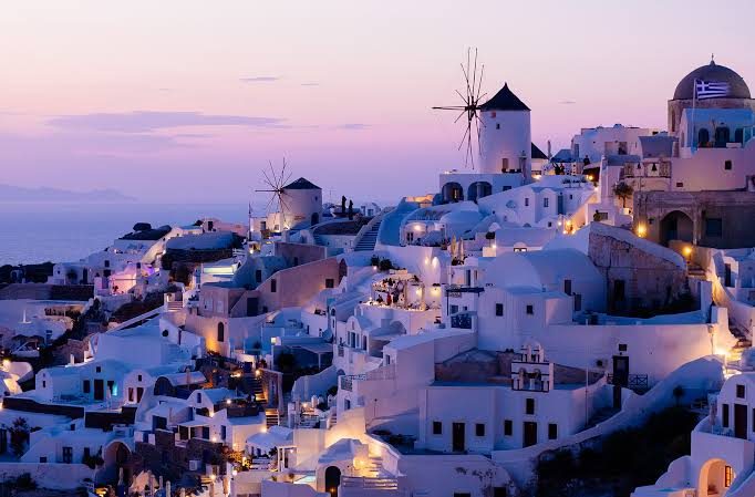 Oia at dusk, Santorini — Greece